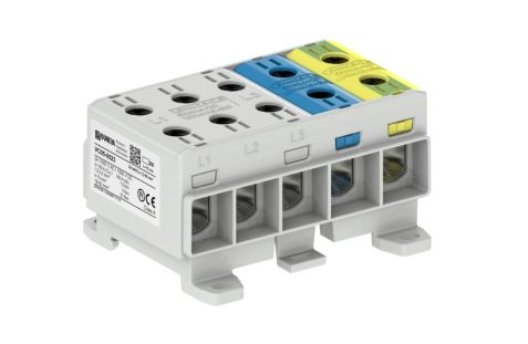 Kopplingsplint Al-Cu 5x50² L1,L2,L3,N,PE