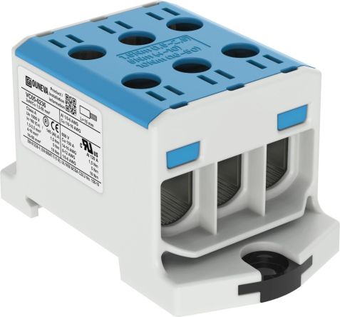 Kopplingsplint Al-Cu 3x50² blå
