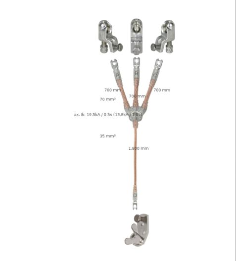 Jorddon 3P 70/35mm² Ø20/M12 Hex