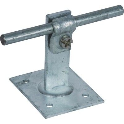 Takfäste för rundlina Ø6-10mm, 50x60mm, platt tak